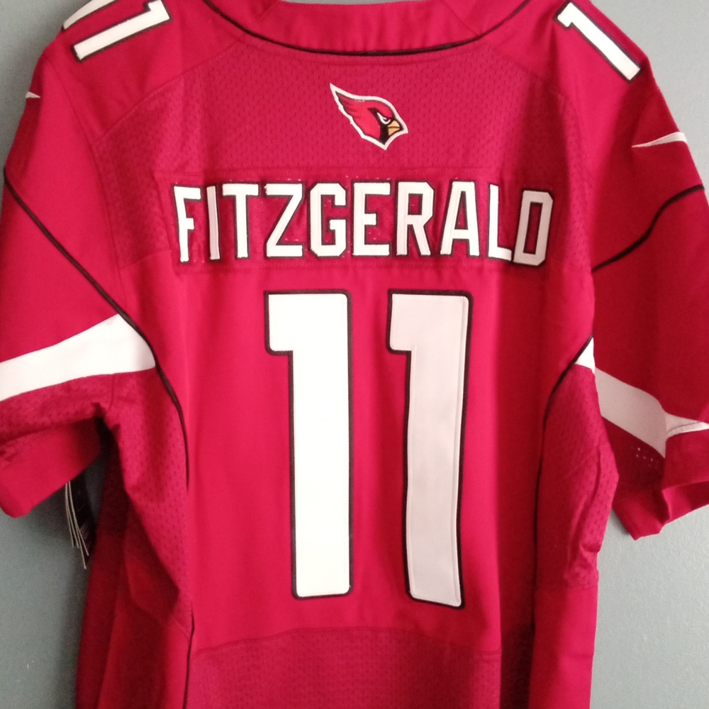 Arizona Cardinals Larry Fitzgerald‎ 11 Jersey Red NFL Football Mens Size XL